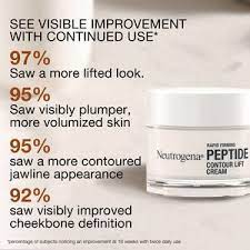Neutrogena Rapid Firming Peptide Contour Lift Cream - Anti Aging Facial  Contour Cream for Firmer looking Skin - 50 grams : : Beauty &  Personal Care