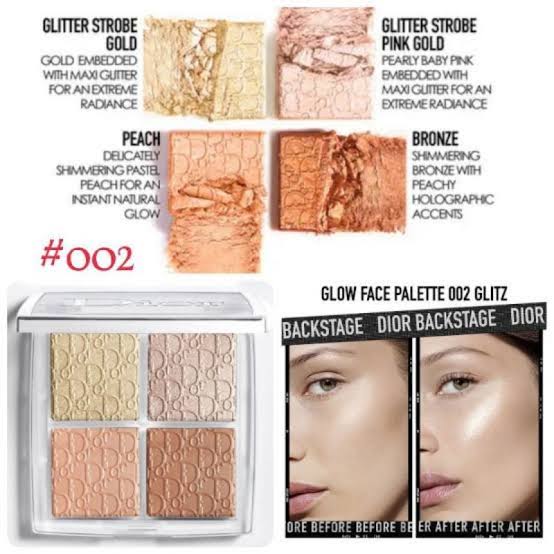 DIOR BACKSTAGE GLOW FACE PALLETE 002 glitz available