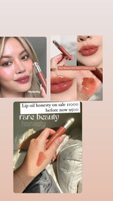 Rare beauty lip oil honesty shade