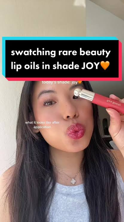 Rare beauty lip oil shade joy