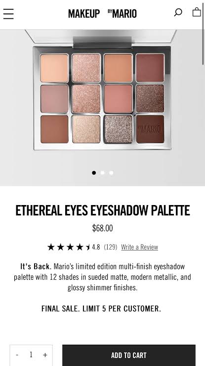 NIB MARIOS ETHEREAL ANNIVERSARY PALETTE fashion ❤️ PRICE FIRM SOLD OUT!!!