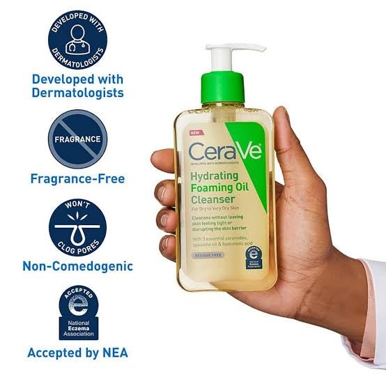 Cerave hydrating foaming oil cleanser usa version