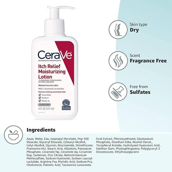 Cerave itch relief lotion 237 ml