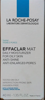 La rochy posay effaclar Mat daily moisturiser for oily skin