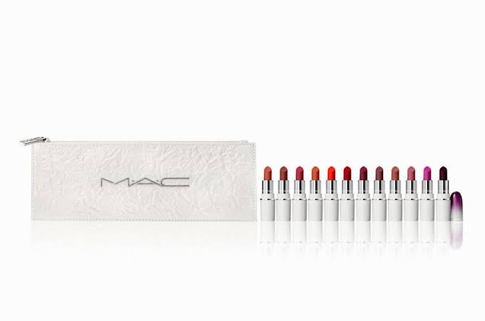 Mac lips by the dozen mini 12 powder lipsticks set