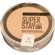 Maybiline superstay hybird foundation powder shade 112