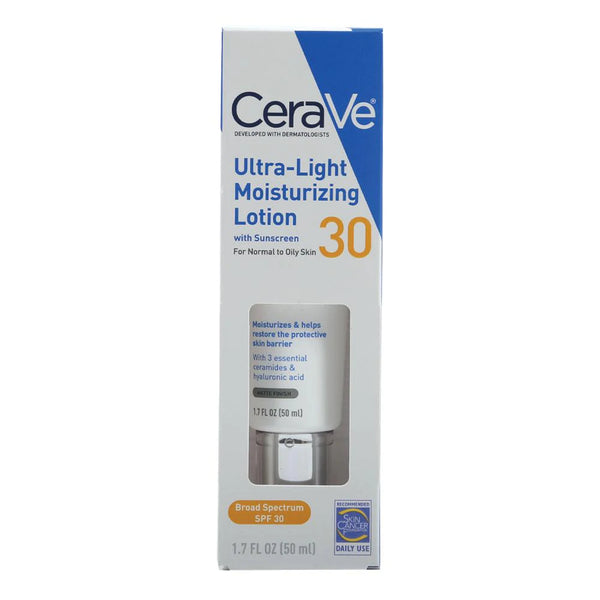 CERAVE ULTRA LIGHT MOISTURSING LOTION WITH SUNSCREEN SPF 30