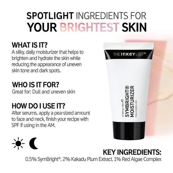 THE INKY LIST SYMBRIGHT MOISTURIZER