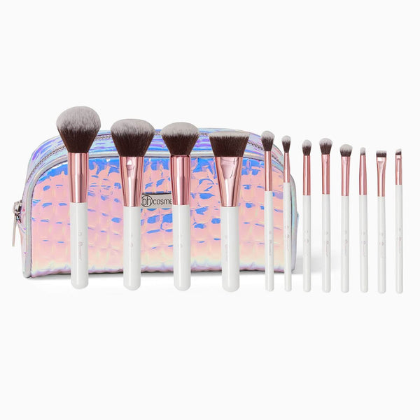 BH COSMETICS ROSE QARTZ CRYSTAL BRUSHES SET