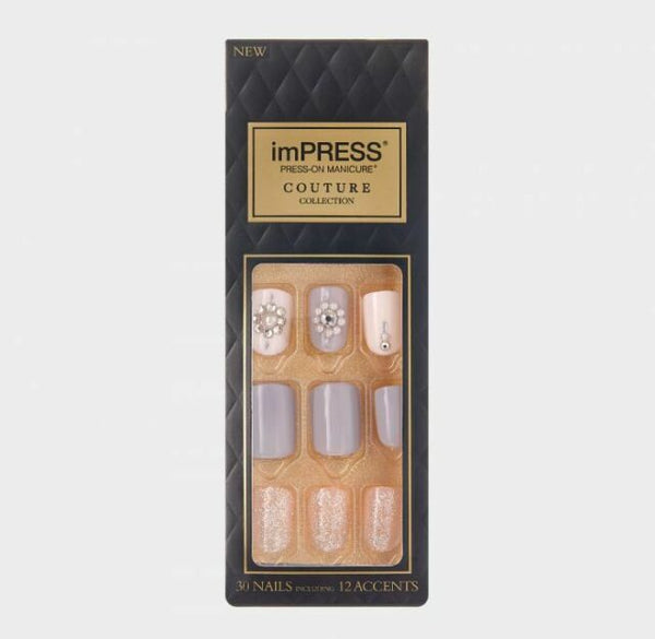 KISS imPRESS Press-On Manicure Couture Collection nails "Sassy Queen"